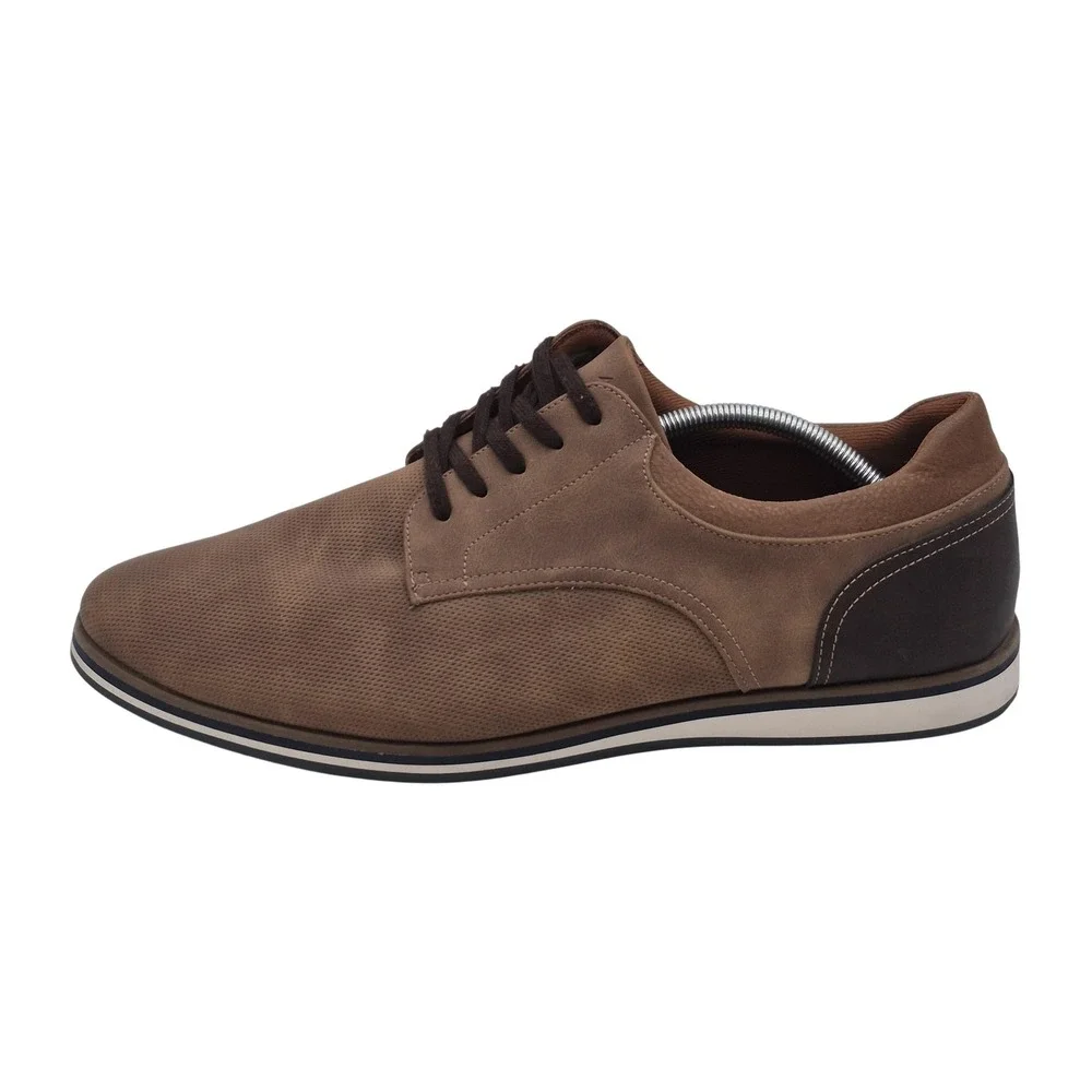 Aldo Shoes Mens Size 13 Brown Tan Derby Casual Lace Up Dress Oxford Two‎ Tone